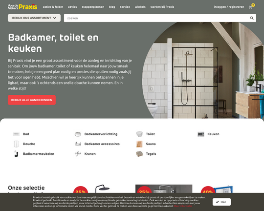 Praxis Vergelijkbadkamerwinkels