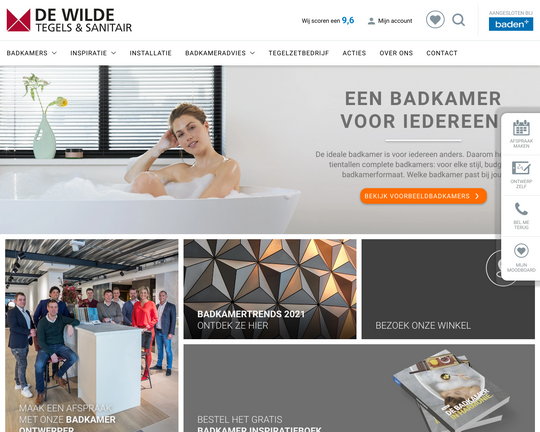 De Wilde Badkamers Logo